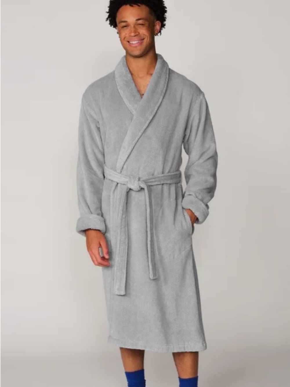 Brooklinen Super-Plush Robe - Gray - Picture 2 of 6